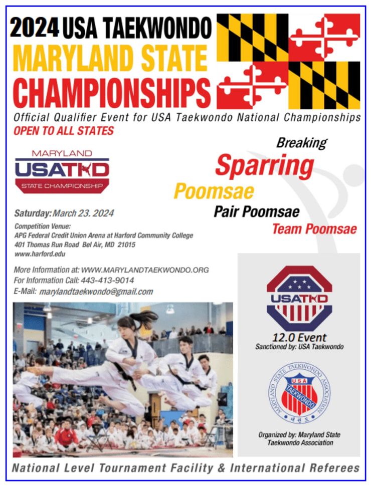 USA Taekwondo 2024 USATKD Maryland State Championships